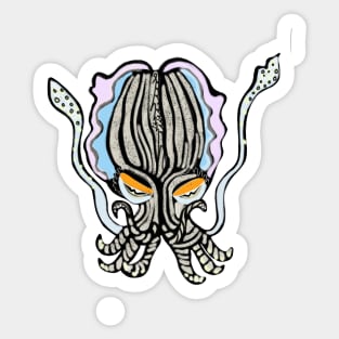 Striped Pyjama Squid Sticker